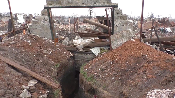 Минобороны показало уничтоженный укрепрайон ВСУ с телами погибших украинских военных