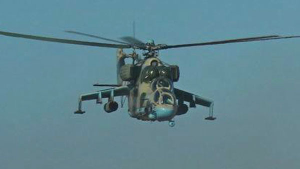 Минобороны: В Харьковской области сбит вертолет Ми-24 Украины