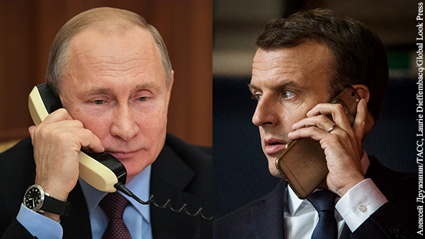 СМИ сообщили о длившемся два часа разговоре Путина и Макрона
