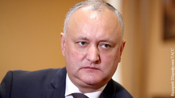Экс-президента Молдавии Додона заподозрили в предательстве родины