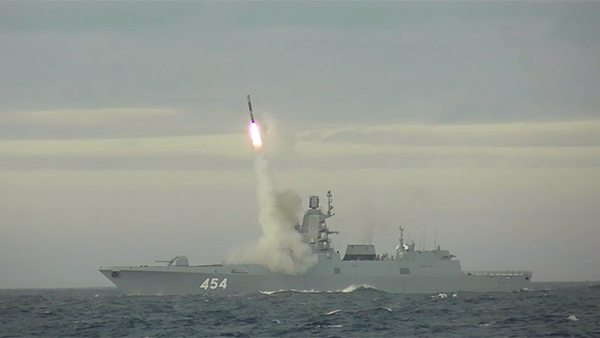 «Адмирал Горшков» выполнил цикл испытаний гиперзвуковой ракеты «Циркон»