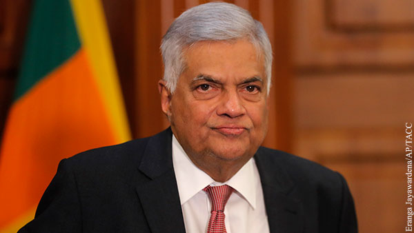 Президентом Шри-Ланки избрали Ранила Викрамасингхе