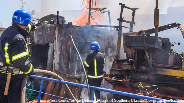 Лавров: В одесскому порту высокоточным оружием уничтожен склад с ракетами Гарпун