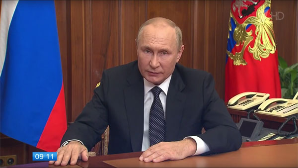 Путин: Мобилизация в России начнется 21 сентября