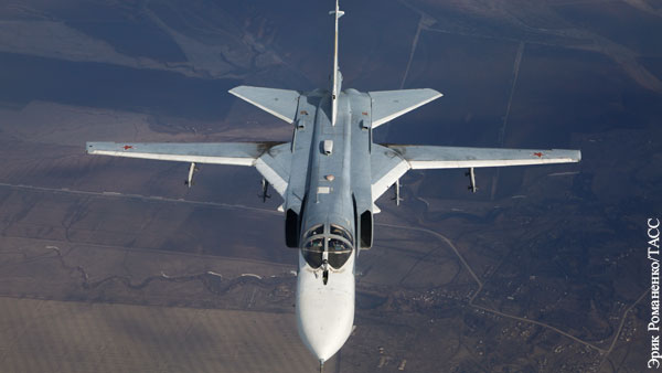 В Южном военном округе сообщили о крушении Су-24 во время тренировочного полета