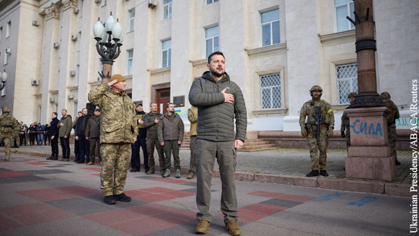 Киев планирует заработать на гуманитарной катастрофе в Херсоне