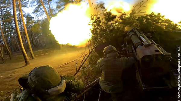 Батарея пушек Гиацинт-Б уничтожила украинскую бронетехнику на Запорожском направлении