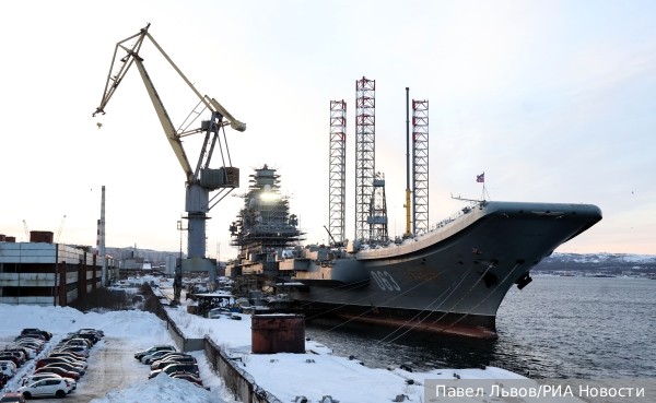 Названы сроки окончания ремонта авианесущего крейсера Адмирал Кузнецов