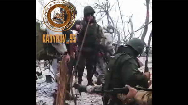 Кадыров показал взятый штурмом опорный пункт ВСУ