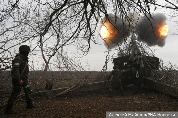 Российские артиллеристы уничтожили выходивший из Артемовска отряд наемников