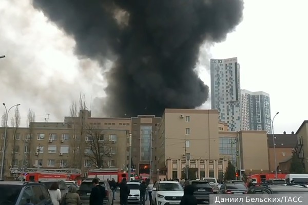 Пожар произошел в здании погрануправления по Ростовской области