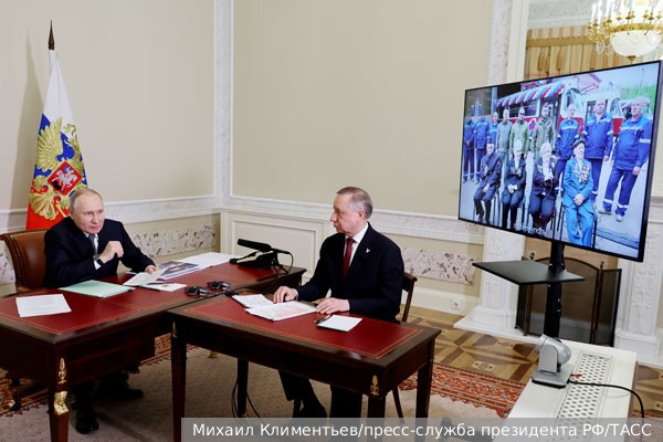 Путин по ВКС дал старт запуску трамвайного движения в Мариуполе