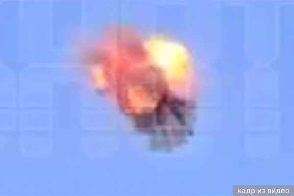 Появились кадры уничтожения дрона в небе над Рублевкой