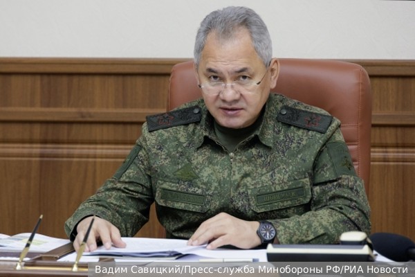 Министр обороны Шойгу рассказал о проваленных попытках наступления ВСУ