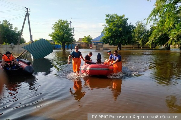 Убывание воды облегчило эвакуацию жителей Херсонской области