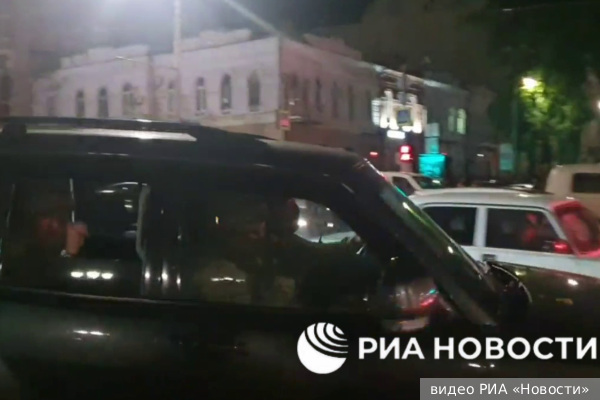 Появилось видео, как Пригожин покидает Ростов-на-Дону