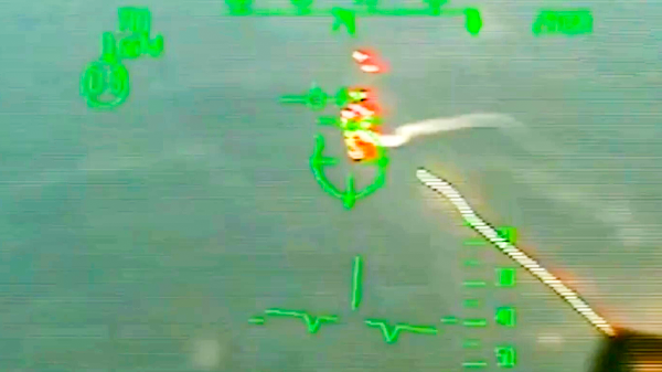 Опубликовано видео с уничтожением катера ВСУ в Черном море