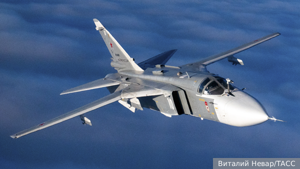 Минобороны сообщило о крушении самолета Су-24 во время учебного полета