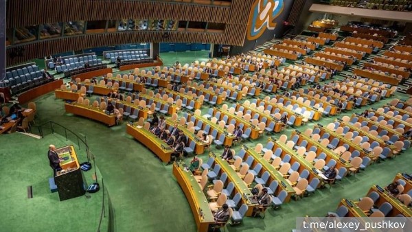 В Германии обратили внимание на выступление Шольца перед пустым залом ГА ООН