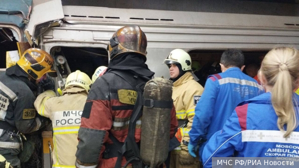 Собянин сообщил о пяти пострадавших при столкновении поездов метро в Москве