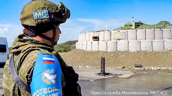 Минобороны заявило о ротации личного состава миротворцев в Карабахе