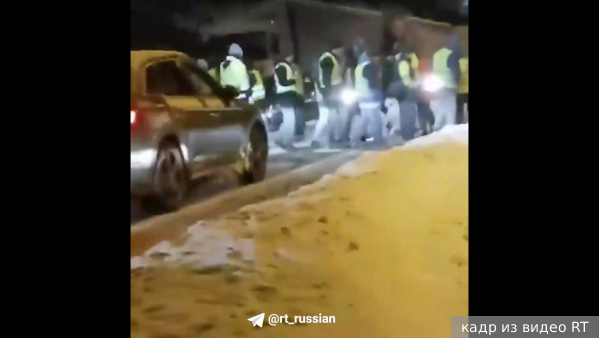Украинские водители заблокировали дорогу у границы в Польше