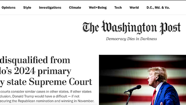 The Washington Post убрала рубрику об Украине с главной страницы