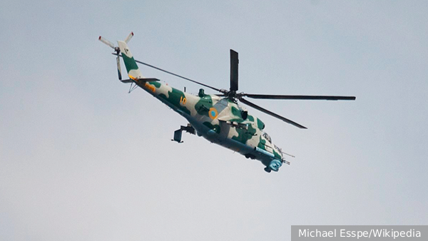 Ruská protivzdušná obrana zostrelila ukrajinský Mi-24 v DĽR
