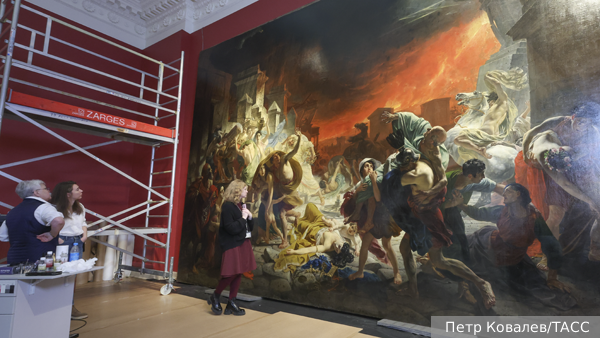 Русский музей начал реставрацию картины Брюллова «Последний день Помпеи»