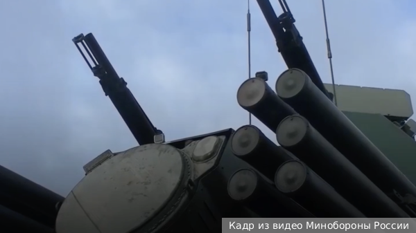 Минобороны России показало стрельбу комплекса «Панцирь-С1» по беспилотнику