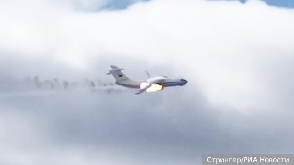 Появилось видео крушения самолета Ил-76 в Ивановской области