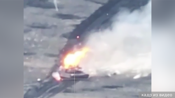 Опубликованы новые кадры уничтожения первого танка Abrams на Украине