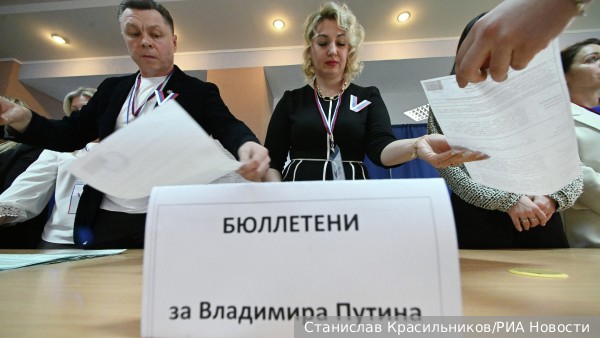 ЦИК: Путин лидирует на выборах президента России с 87,32% голосов