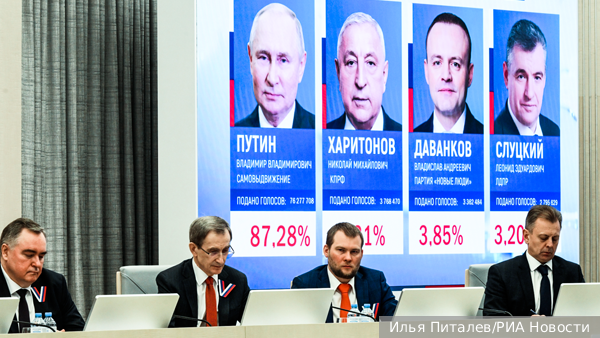 ЦИК назвал итоговый результат Путина на выборах президента России