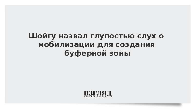 Шойгу назвал глупостью дополнительную мобилизацию. Шойгу назвал глупостью дополнительную мобилизацию