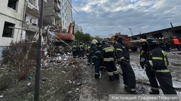 Число жертв частичного обрушения жилого дома в Белгороде увеличилось до 14 человек