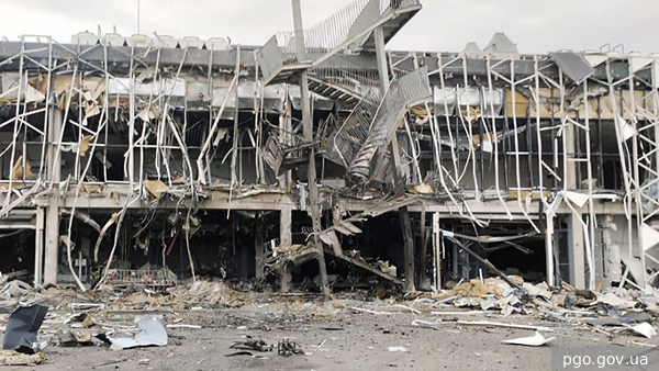 На Украине заявили о разрушенном терминале аэропорта Запорожья