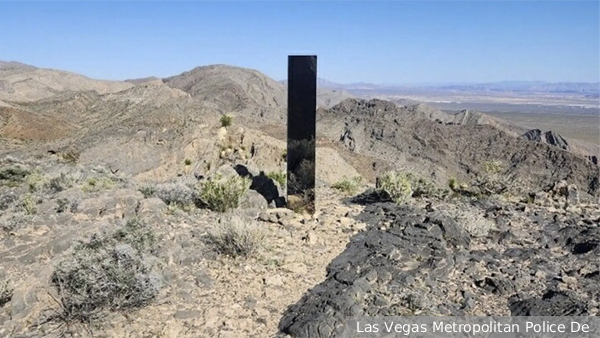 В горах Невады нашли необъяснимый серебристый столб