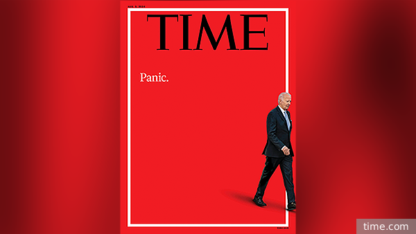Журнал Time выпустил обложку с Байденом и подписью «паника»