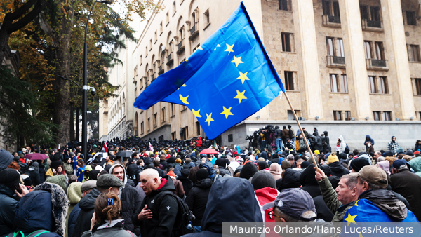 В Грузии начались протесты из-за решения не начинать переговоры с ЕС