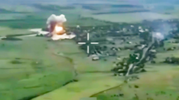 Минобороны опубликовало видео поражения бригады ВСУ бомбами ФАБ-500