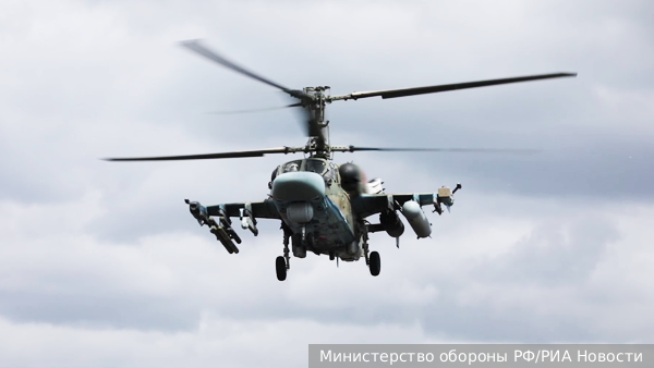 Рыбаки сняли на видео уничтожение украинского БПЛА вертолетом Ка-52