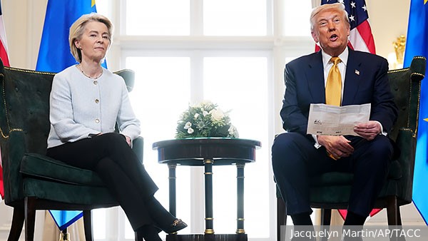 Косачев сравнил фон дер Ляйен со «школьницей» на переговорах с Трампом