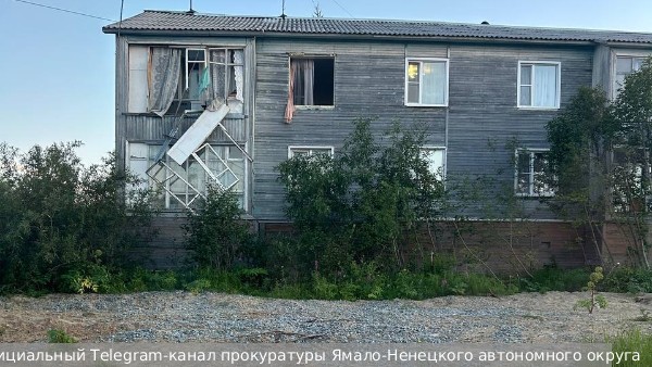 Взрыв газового баллона повредил дом в ЯНАО