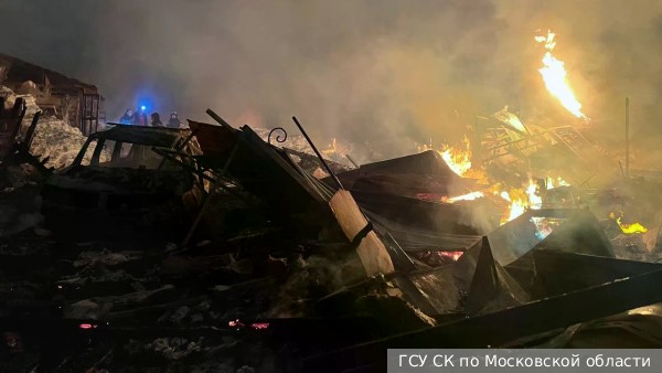 В ходе тушения пожара в Сергиевом Посаде обнаружено тело человека