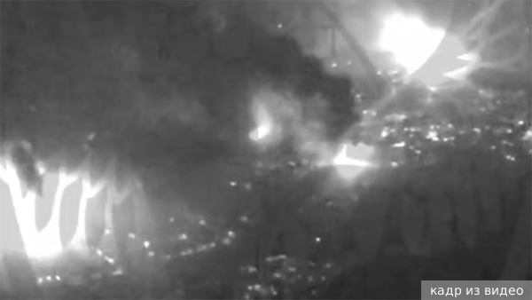 Минобороны опубликовало видео удара по логистическому центру ВСУ под Киевом