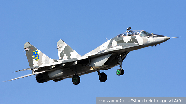 ВКС России сбит самолет МиГ-29 воздушных сил Украины