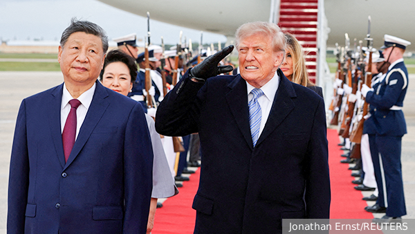 Трамп лично встретил Си Цзиньпина на военной базе Эндрюс