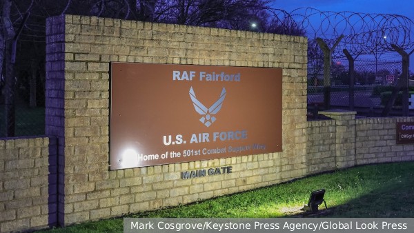 Режим ЧС ввели возле используемой США авиабазы Фэрфорд в Британии