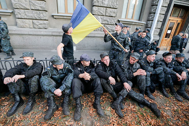 СБУ: Протест нацгвардейцев в Киеве организован ФСБ